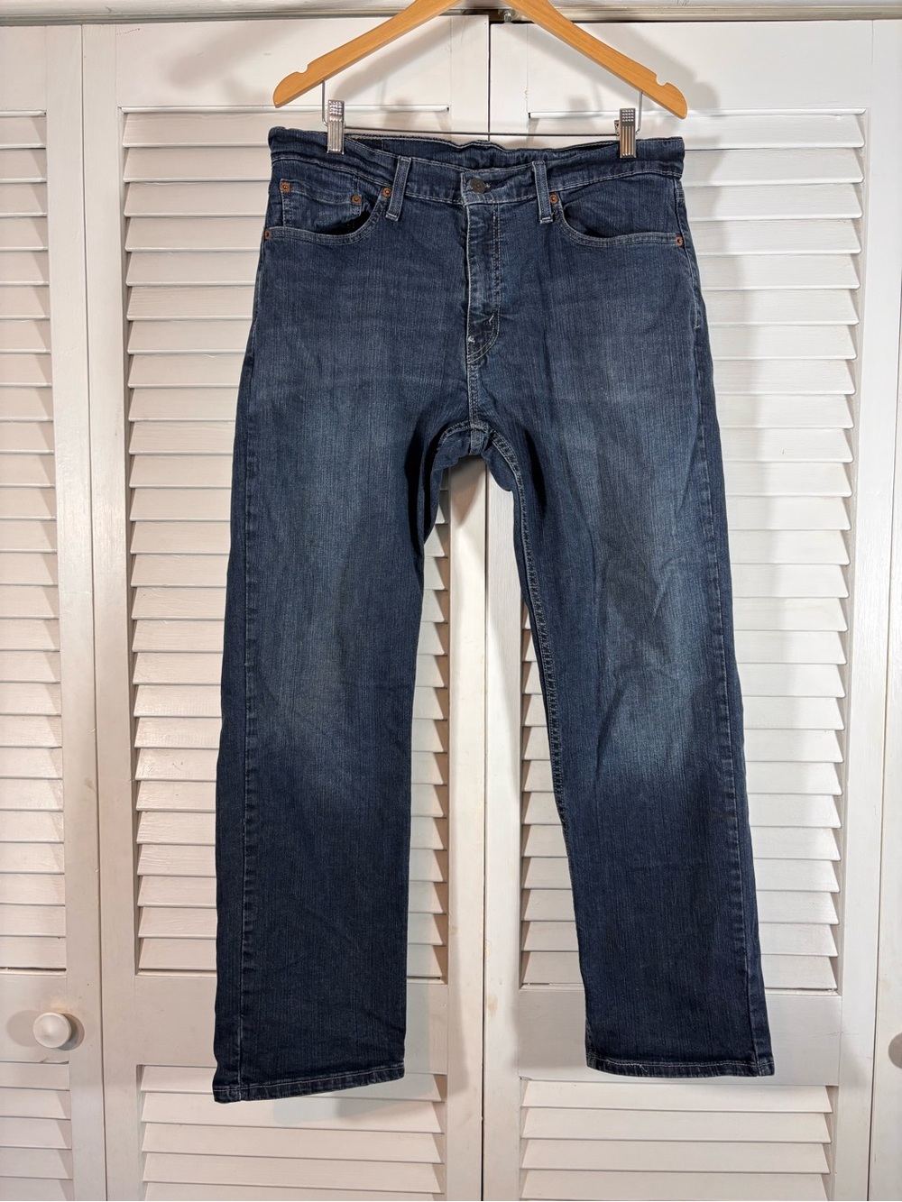 Levi's 559 Relaxed Straight Jeans Men's W33 Dark Wash Indigo Demin